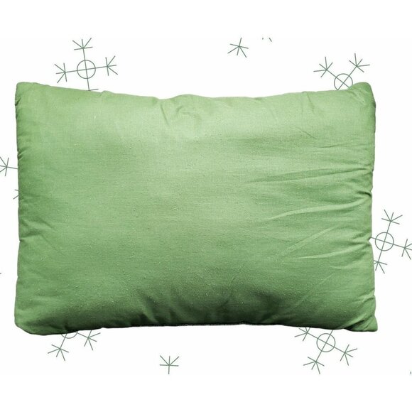 Set of 2 Jaquard Santa Pillows Christmas Green Back I Believe in Santa Claus - Picture 2 of 6